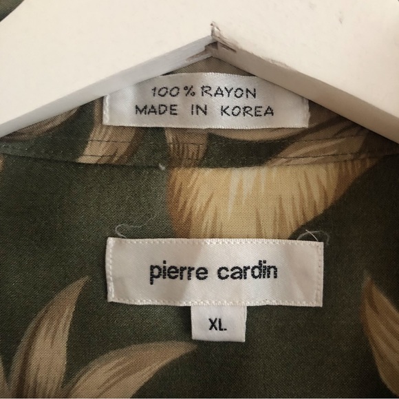 Vintage pierre cardin floral Hawaiian button down casual shirt - Picture 3 of 3